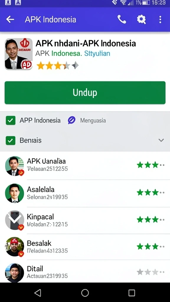 Tampilan antarmuka saldo123 di Android